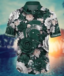 Michigan State Spartans NCAA Flower Hawaii Shirt For Fans Ver 10