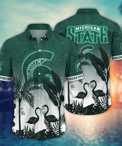 Michigan State Spartans NCAA Flower Hawaii Shirt For Fans Ver 12