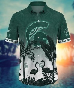 Michigan State Spartans NCAA Flower Hawaii Shirt For Fans Ver 12