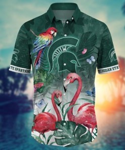 Michigan State Spartans NCAA Flower Hawaii Shirt For Fans Ver 13