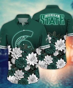 Michigan State Spartans NCAA Flower Hawaii Shirt For Fans Ver 14
