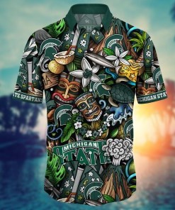 Michigan State Spartans NCAA Flower Hawaii Shirt For Fans Ver 18