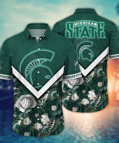 Michigan State Spartans NCAA Flower Hawaii Shirt For Fans Ver 19