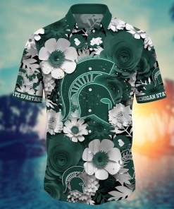 Michigan State Spartans NCAA Flower Hawaii Shirt For Fans Ver 28