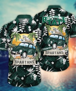 Michigan State Spartans NCAA Flower Hawaii Shirt For Fans Ver 34