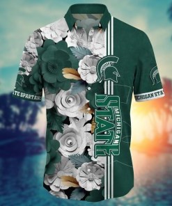 Michigan State Spartans NCAA Flower Hawaii Shirt For Fans Ver 35