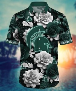 Michigan State Spartans NCAA Flower Hawaii Shirt For Fans Ver 37