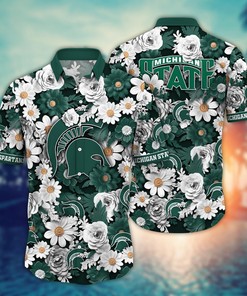 Michigan State Spartans NCAA Flower Hawaii Shirt For Fans Ver 4