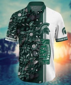 Michigan State Spartans NCAA Flower Hawaii Shirt For Fans Ver 6