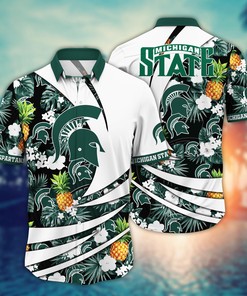 Michigan State Spartans NCAA Flower Hawaii Shirt For Fans Ver 7