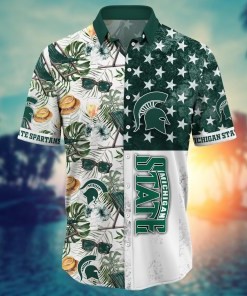 Michigan State Spartans NCAA Flower Hawaii Shirt For Fans Ver 8