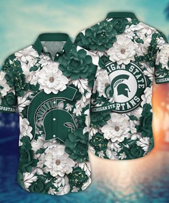 Michigan State Spartans NCAA Flower Hawaii Shirt For Fans Ver 9