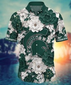 Michigan State Spartans NCAA Flower Hawaii Shirt For Fans Ver 9