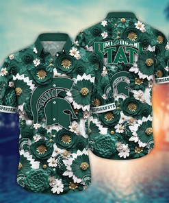 Michigan State Spartans NCAA Hawaiian Shirt for This Summer Customize Shirt Any Team