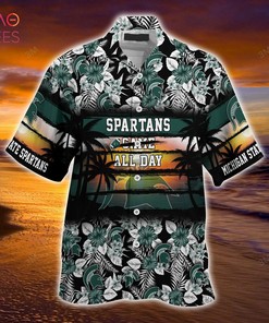 Michigan State Spartans Summer Hawaiian Shirt, Floral Pattern for Sports Enthusiast This Year