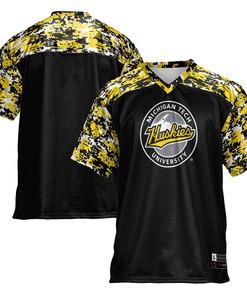 Michigan Tech Huskies Football Jersey - Black Ncaa