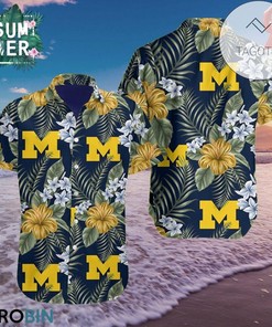Michigan Wolverines Aloha Authentic Hawaiian Shirt 2022 - Tagotee