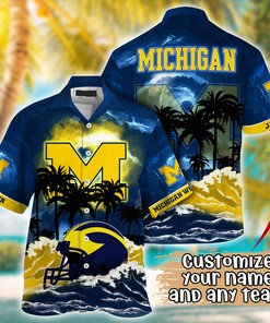 Michigan Wolverines NCAA Best Hawaiian Shirt Ever- Customize Any Team Any League