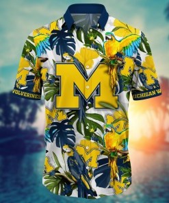 Michigan Wolverines NCAA Flower Hawaii Shirt For Fans Ver 1