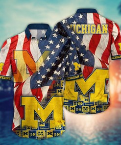 Michigan Wolverines NCAA Flower Hawaii Shirt For Fans Ver 10