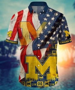 Michigan Wolverines NCAA Flower Hawaii Shirt For Fans Ver 10