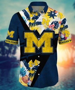 Michigan Wolverines NCAA Flower Hawaii Shirt For Fans Ver 11
