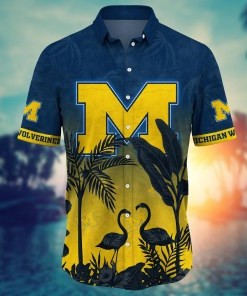 Michigan Wolverines NCAA Flower Hawaii Shirt For Fans Ver 12
