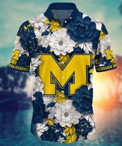 Michigan Wolverines NCAA Flower Hawaii Shirt For Fans Ver 13