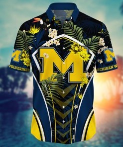 Michigan Wolverines NCAA Flower Hawaii Shirt For Fans Ver 14