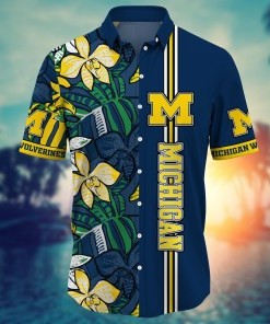 Michigan Wolverines NCAA Flower Hawaii Shirt For Fans Ver 15