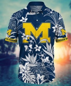 Michigan Wolverines NCAA Flower Hawaii Shirt For Fans Ver 16