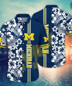 Michigan Wolverines NCAA Flower Hawaii Shirt For Fans Ver 18