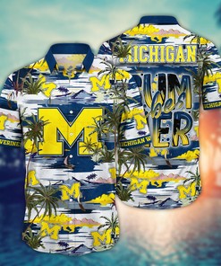 Michigan Wolverines NCAA Flower Hawaii Shirt For Fans Ver 19