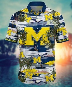Michigan Wolverines NCAA Flower Hawaii Shirt For Fans Ver 19