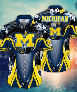 Michigan Wolverines NCAA Flower Hawaii Shirt For Fans Ver 21