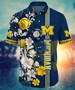 Michigan Wolverines NCAA Flower Hawaii Shirt For Fans Ver 25