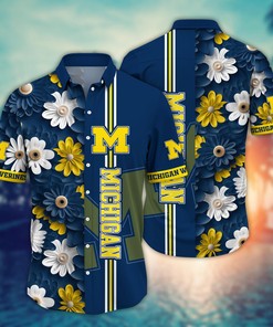 Michigan Wolverines NCAA Flower Hawaii Shirt For Fans Ver 26