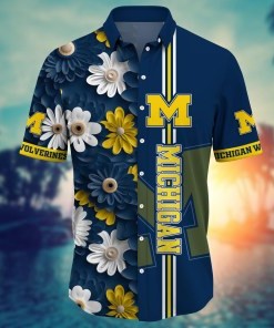 Michigan Wolverines NCAA Flower Hawaii Shirt For Fans Ver 26
