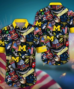 Michigan Wolverines NCAA Flower Hawaii Shirt For Fans Ver 27