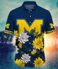 Michigan Wolverines NCAA Flower Hawaii Shirt For Fans Ver 28