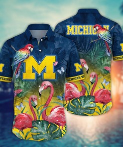 Michigan Wolverines NCAA Flower Hawaii Shirt For Fans Ver 29