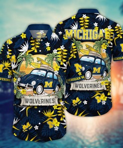 Michigan Wolverines NCAA Flower Hawaii Shirt For Fans Ver 3