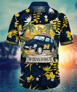 Michigan Wolverines NCAA Flower Hawaii Shirt For Fans Ver 3