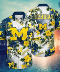 Michigan Wolverines NCAA Flower Hawaii Shirt For Fans Ver 30