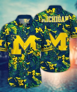 Michigan Wolverines NCAA Flower Hawaii Shirt For Fans Ver 31