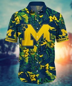 Michigan Wolverines NCAA Flower Hawaii Shirt For Fans Ver 31