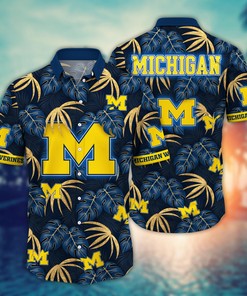 Michigan Wolverines NCAA Flower Hawaii Shirt For Fans Ver 33