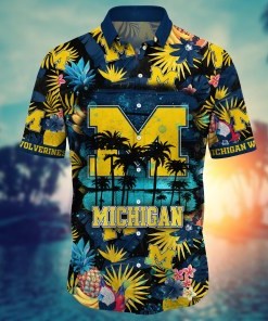Michigan Wolverines NCAA Flower Hawaii Shirt For Fans Ver 34