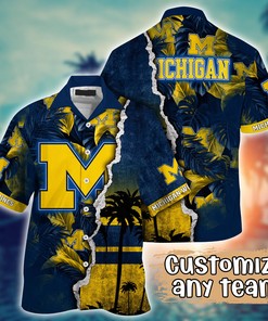Michigan Wolverines NCAA Flower Hawaii Shirt For Fans Ver 35