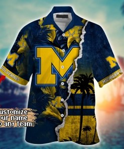 Michigan Wolverines NCAA Flower Hawaii Shirt For Fans Ver 35
